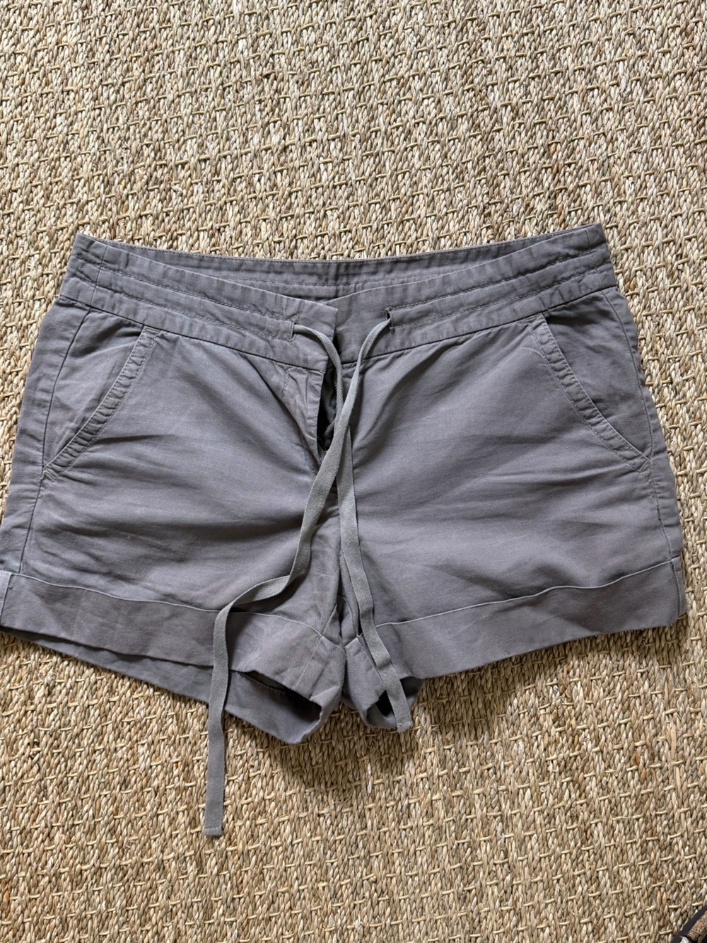 J. Crew Drawstring Shorts in Slate Gray